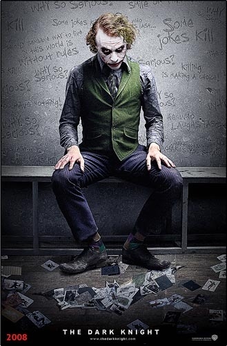 Постеры с Джокером ( Хит Леджер ) из фильма Dark Knight - Трейлеры Постеры с Джокером ( Хит Леджер ) из фильма Dark Knight - Трейлеры