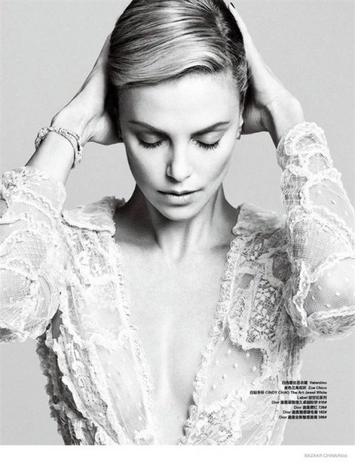 Шарлиз Терон в Harper’s Bazaar China - Актрисы