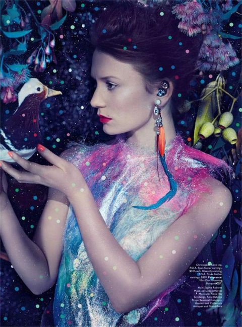Фотосессия Мии Васиковской для журнала Vogue Australia - Актрисы