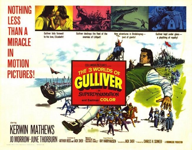 Лилипуты и великаны (The 3 Worlds of Gulliver) - Трейлеры