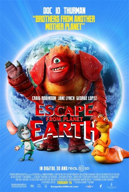Мультфильм "Побег с планеты Земля / Escape from Planet Earth" (2013) - Трейлеры