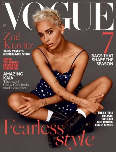 Зои Кравиц украсила обложку британского Vogue Зои Кравиц украсила обложку британского Vogue