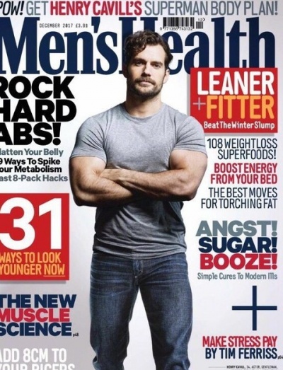 Генри Кавилл снялся в фотосессии для декабрьского Men's Health